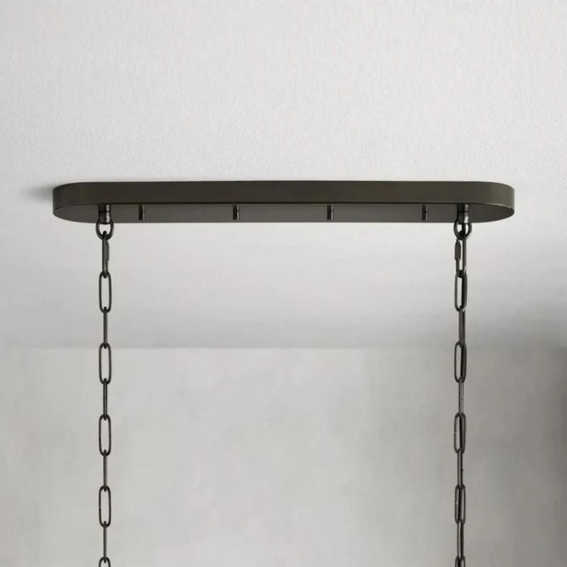 Amor Glass Oval Chandelier 54"W/65"W - lampmodern