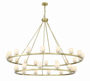 Estate 30 Light Chandelier Alabaster