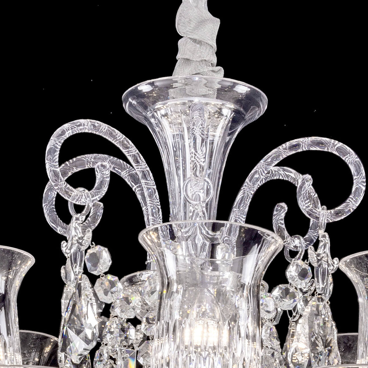 Lamp Modern Crystal Cups Chandelier For Living Room