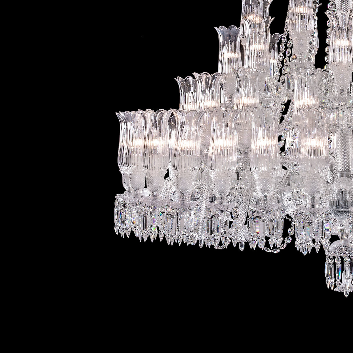 Lamp Modern Large Entrance Crystal Chandelier