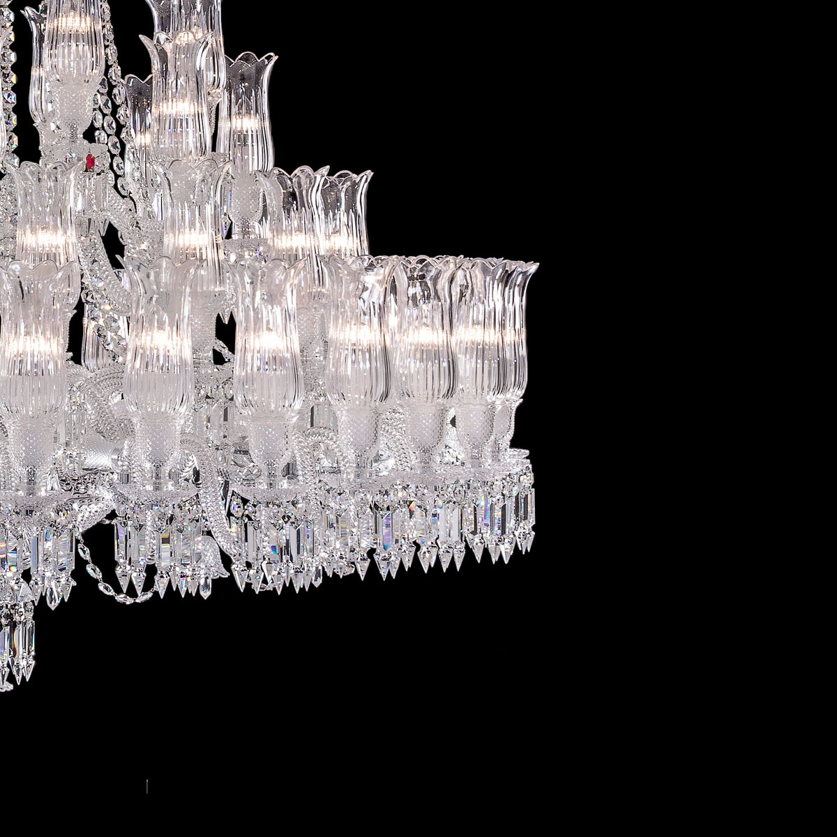 Lamp Modern Large Entrance Crystal Chandelier