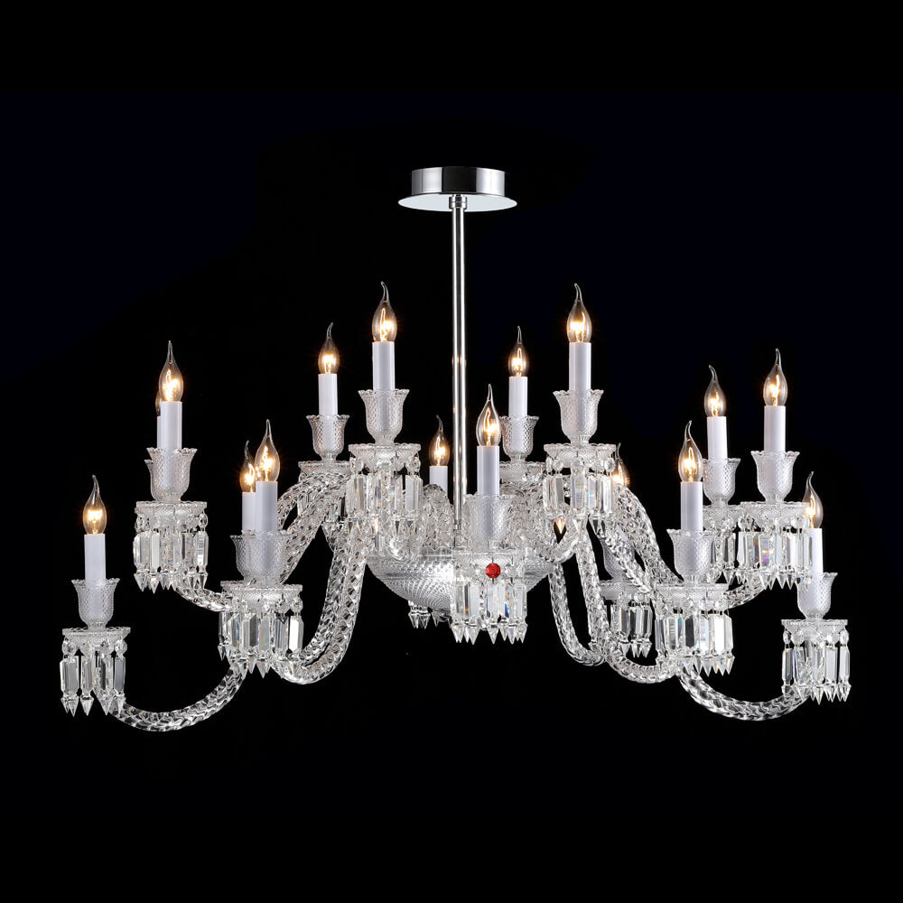 Baccarat Luxury Ellipse Crystal Chandelier-Lamp Modern