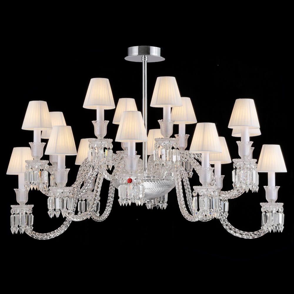 Baccarat Luxury Ellipse Crystal Chandelier-Lamp Modern