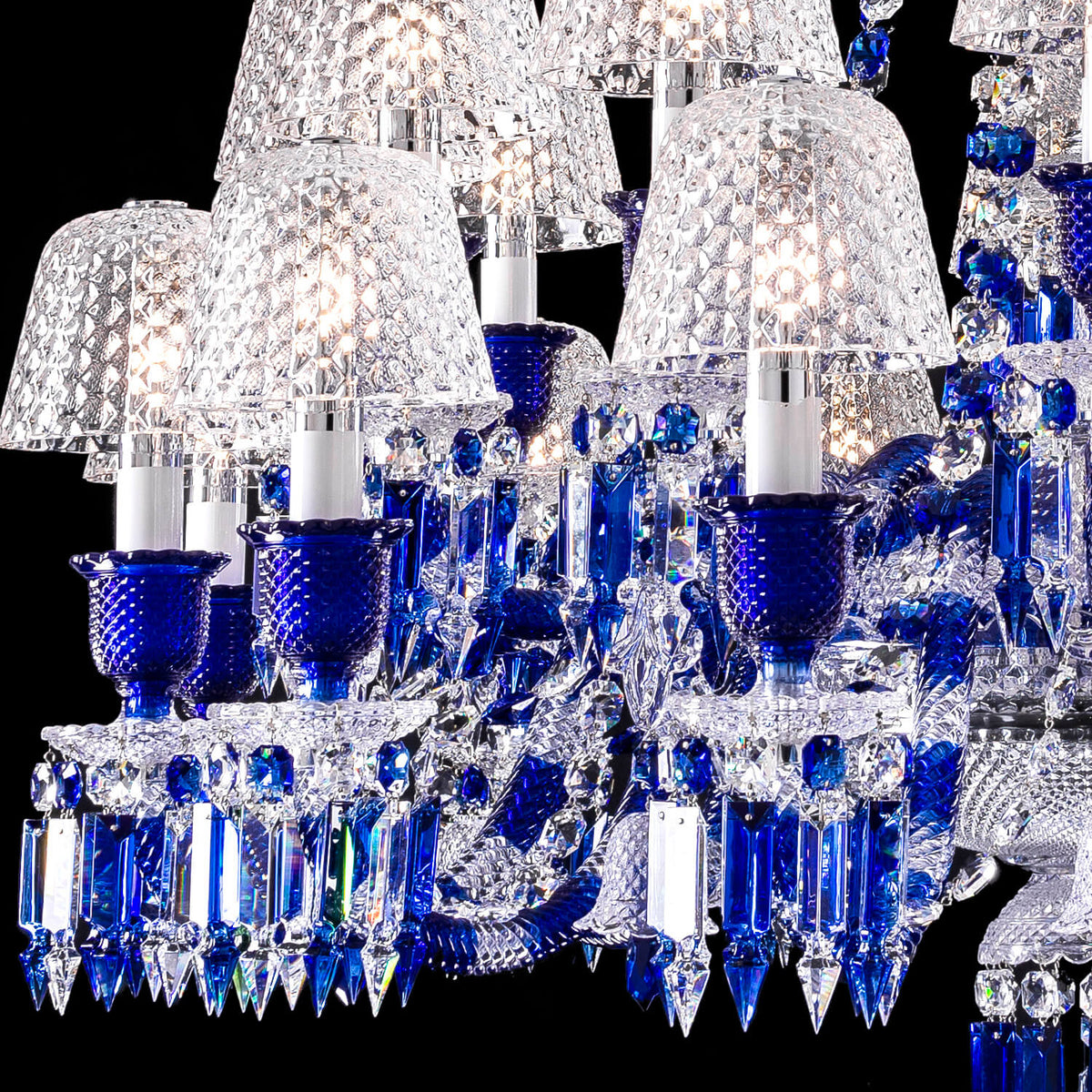 Lamp Modern Zenith Faunacrystopolis Blue Crystal Chandelier