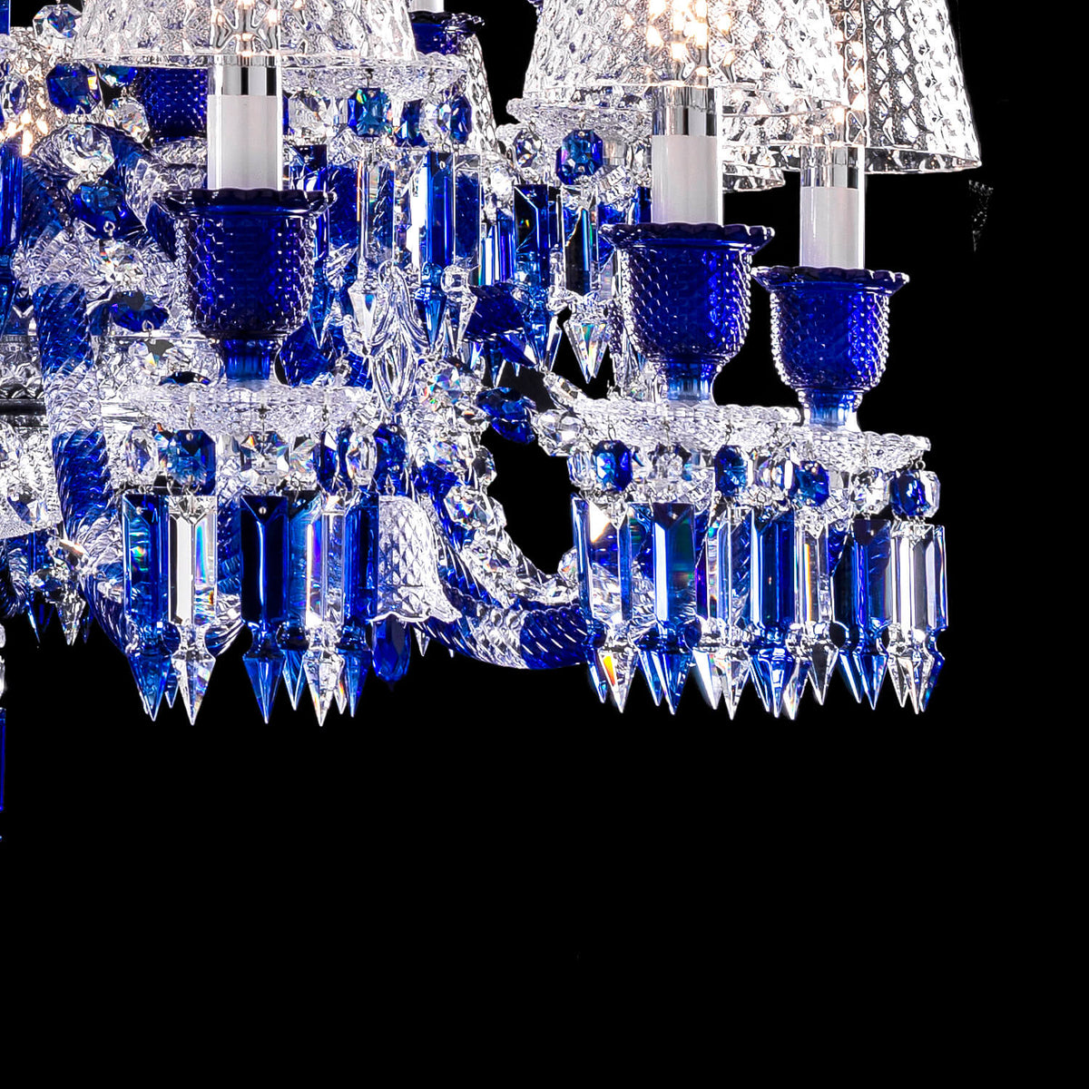 Lamp Modern Zenith Faunacrystopolis Blue Crystal Chandelier