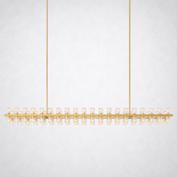Marlowe Crystal Rectangular Chandelier 72"