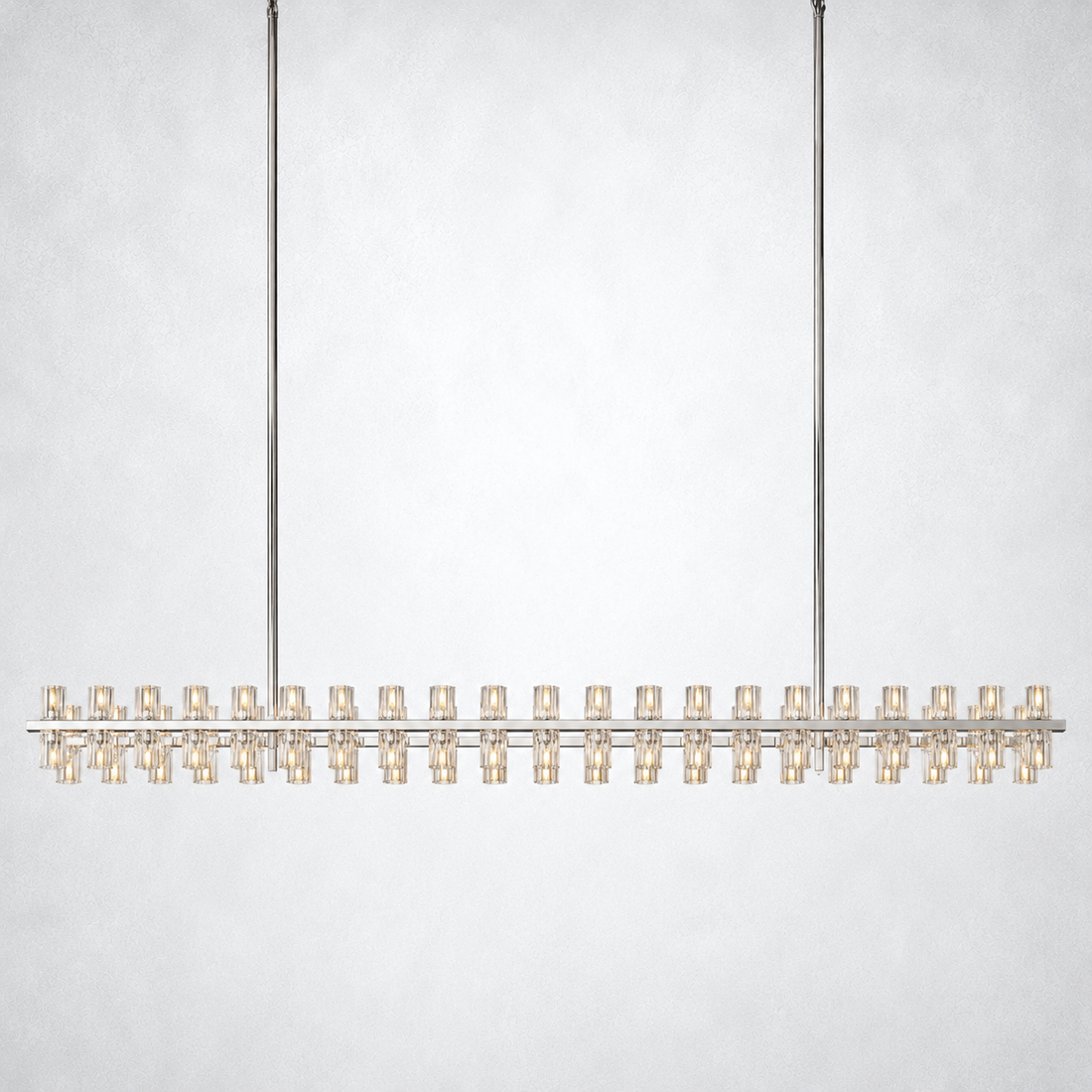 Marlowe Crystal Rectangular Chandelier 72"
