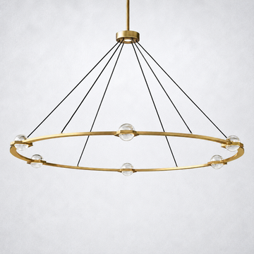 Dorian Crystal Ball Round Chandelier 60"