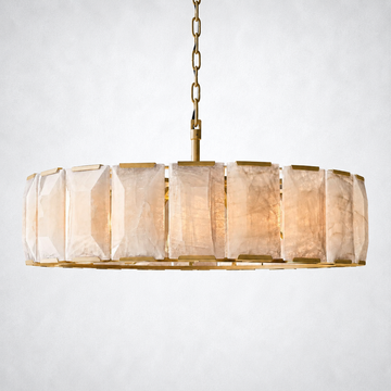 Ellington Calcite Round Chandelier 43"