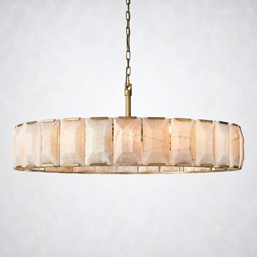 Ellington Calcite Round Chandelier 60"