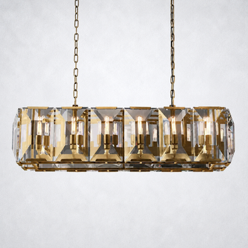 Ellington Crystal Rectangular Chandelier 42“