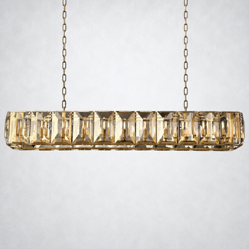 Ellington Crystal Rectangular Chandelier 74“
