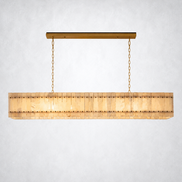 Sorella Alabaster Linear Chandelier 72"