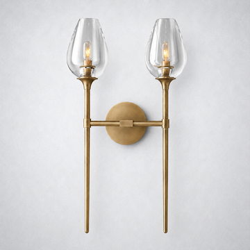 Avalon Glass Double Wall Sconce