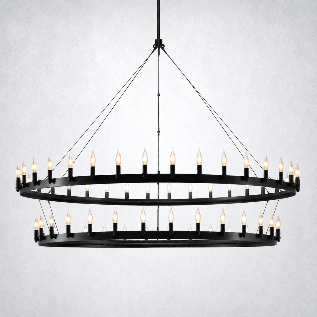 Halo Vintage Candelabra 2-Tier Chandelier