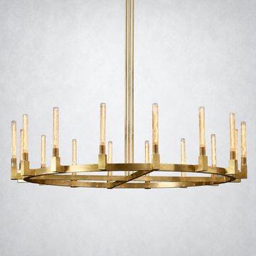 Imperial Glass Round Chandelier 72"