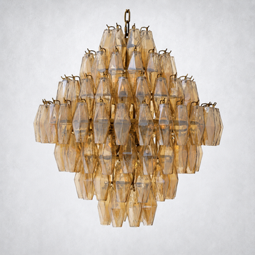 Skylark Glass Large Pndant Chandelier