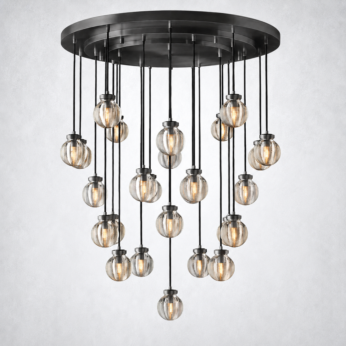 Perle Round Chandelier 38"