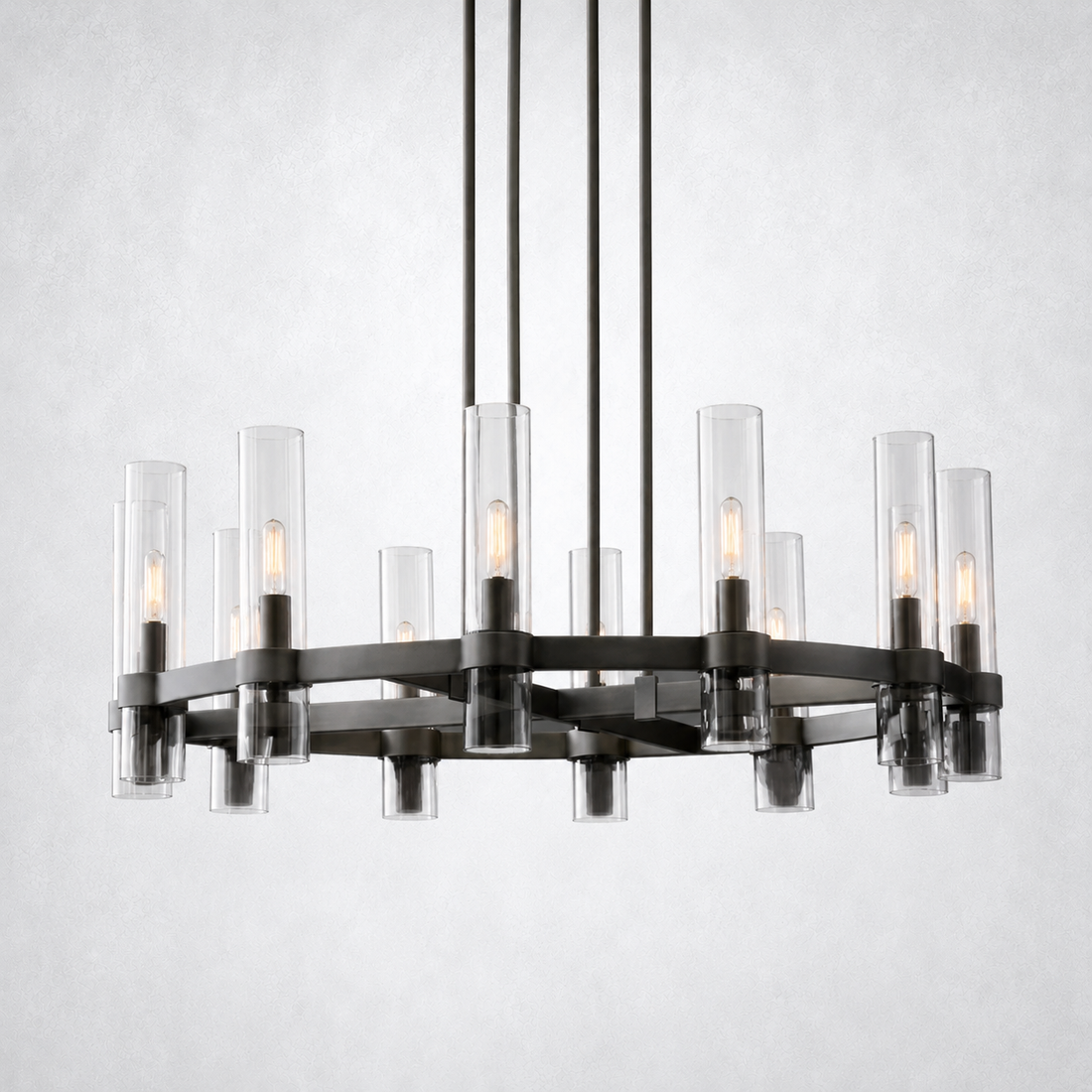 Ravella Modern Fashion Glass Round Chandelier Light 36‘’