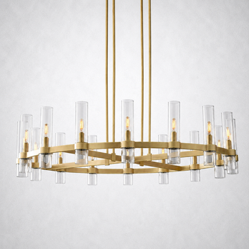 Ravella Modern Fashion Glass Round Chandelier Light 48‘’