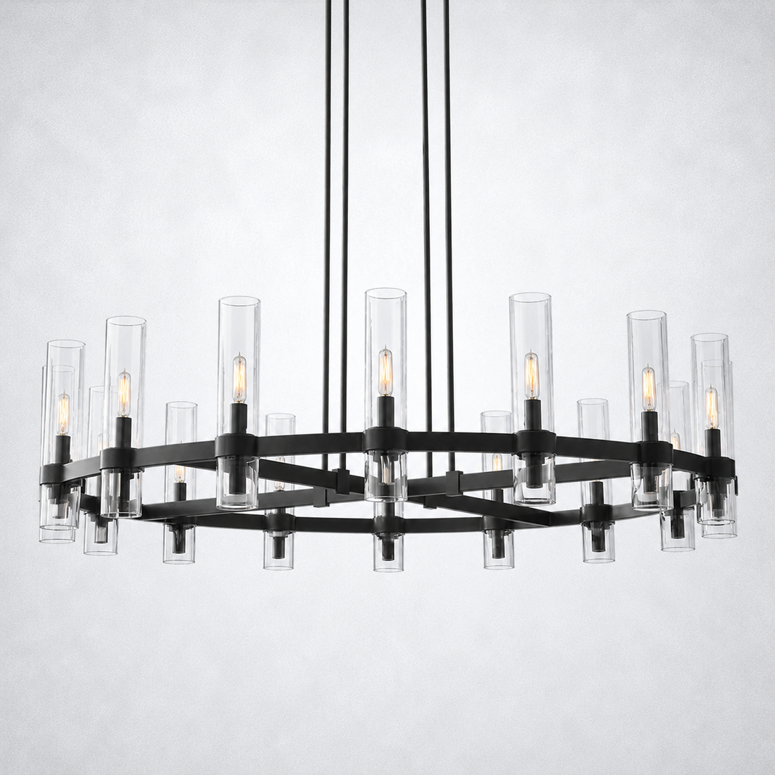 Ravella Modern Fashion Glass Round Chandelier Light 48‘’