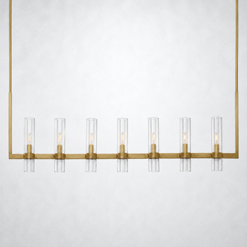Ravella Modern Fashion Glass Linear Chandelier 59''