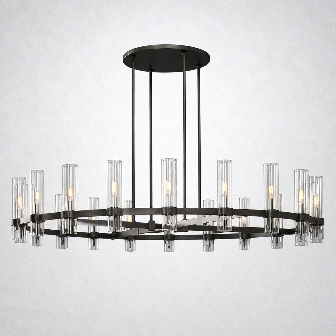 Ravella Modern Fashion Glass Round Chandelier Light 60‘’