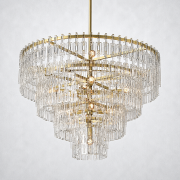 Riviera 4-Tier Round Chandelier 48"