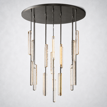 Sterling Round Chandelier 56"