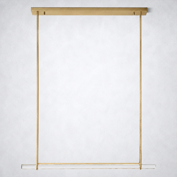 Sterling Single Bar Linear Chandelier 60"