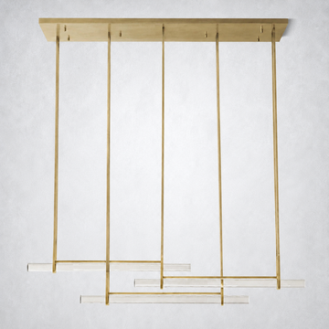 Sterling Triple Bar Linear Chandelier