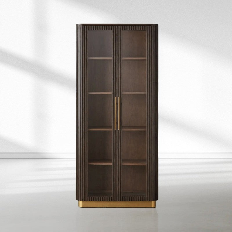 Finnley Glass Cabinet-Lamp Modern