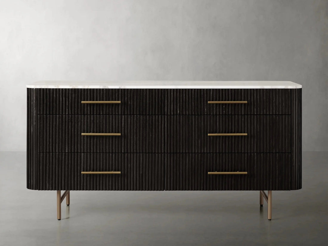 Finnley Six Drawer Dresser-Lamp Modern