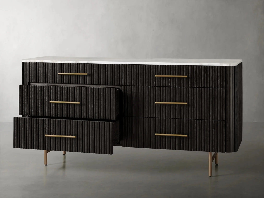 Finnley Six Drawer Dresser-Lamp Modern