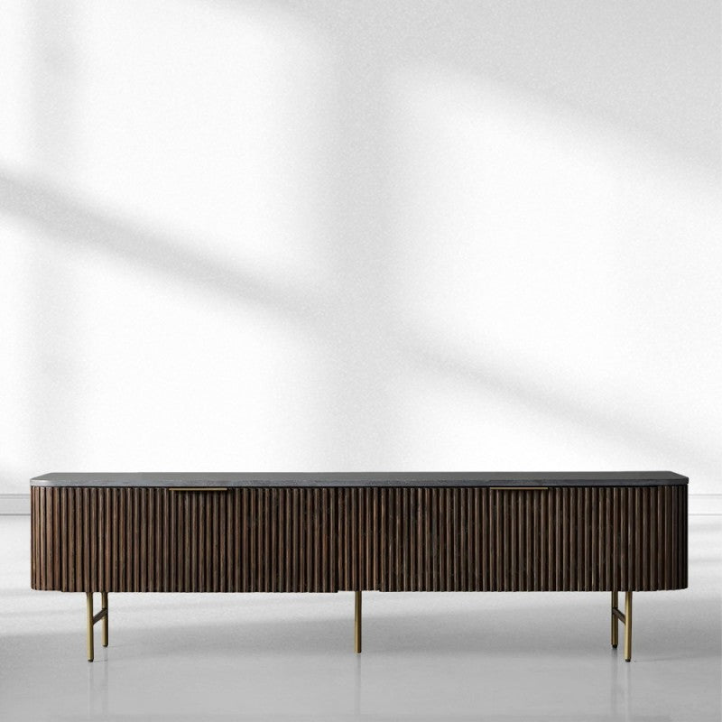 Finnley Low Media Console - Lamp Modern
