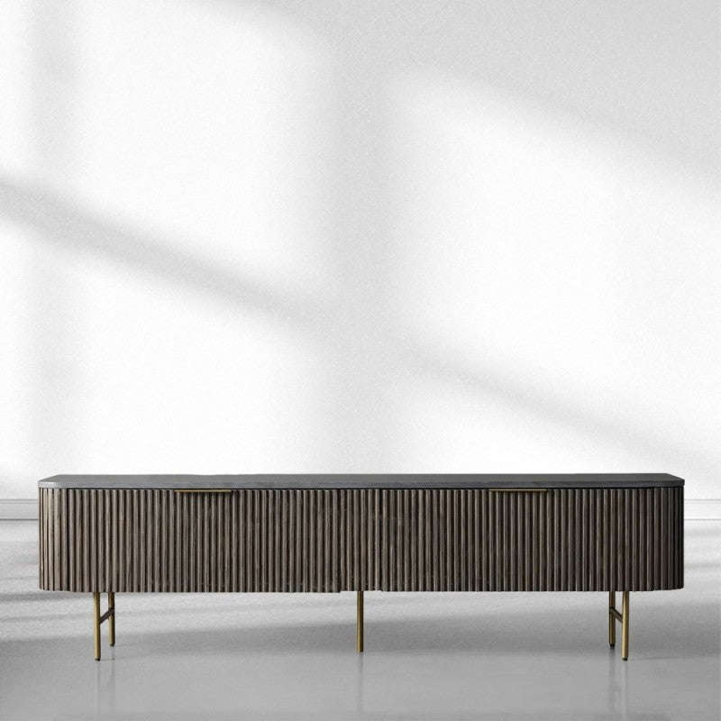 Finnley Low Media Console - Lamp Modern