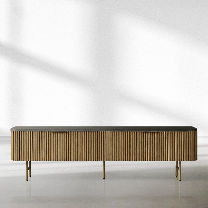Finnley Low Media Console - Lamp Modern