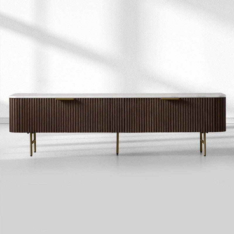 Finnley Low Media Console - Lamp Modern