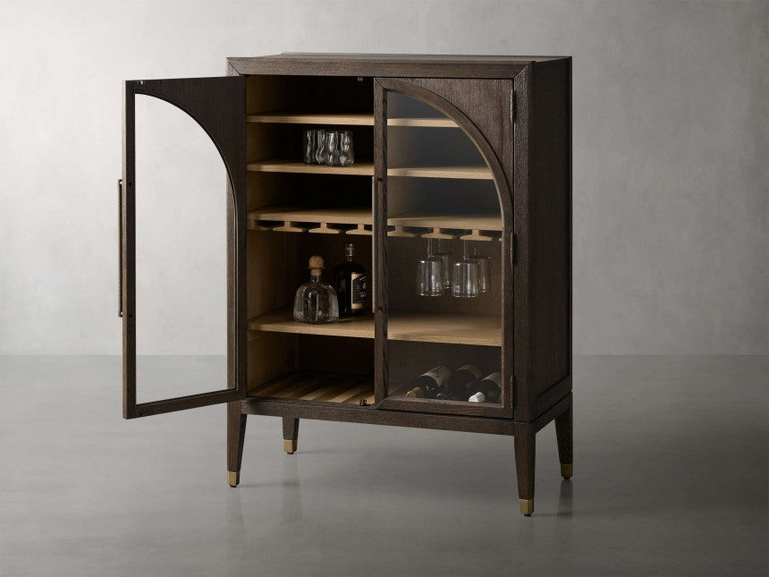 Hendi Low Bar Cabinet 36"W-Lamp Modern