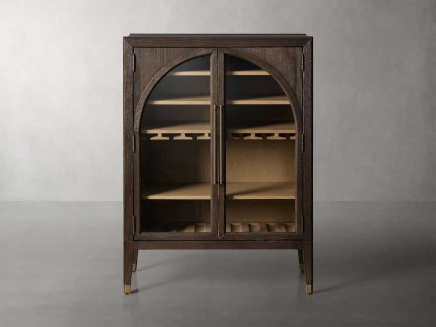Hendi Low Bar Cabinet 36"W-Lamp Modern