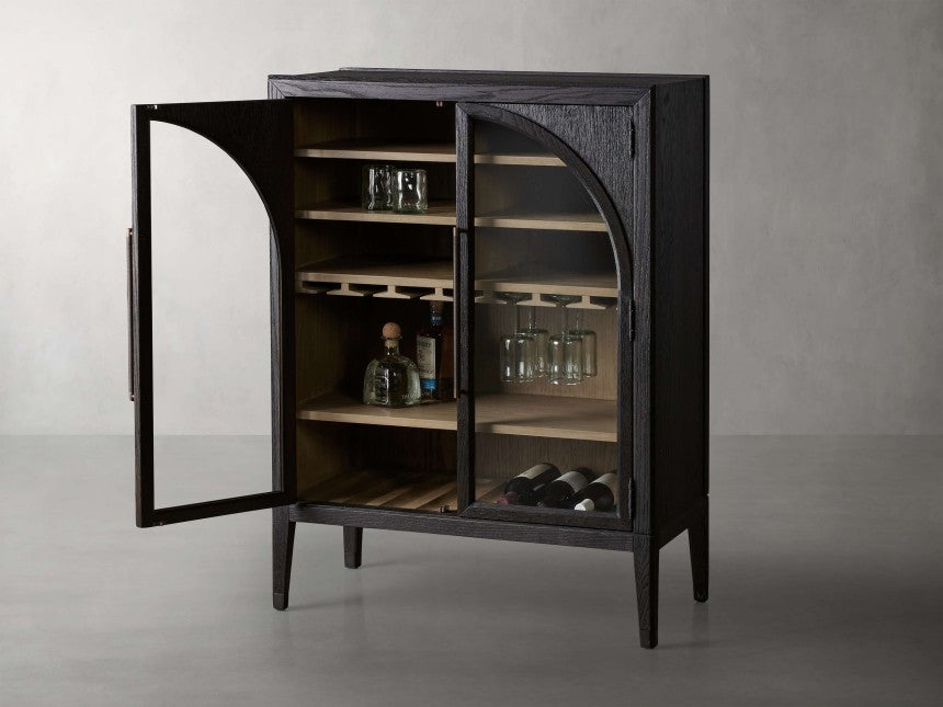 Hendi Low Bar Cabinet 36"W-Lamp Modern