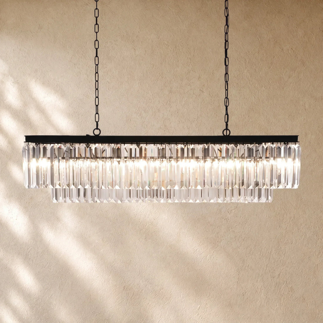 Lelan Tiered Rectangular Chandelier