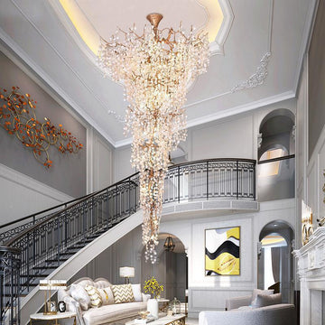 2 Story Foyer Large Branch Chandelier