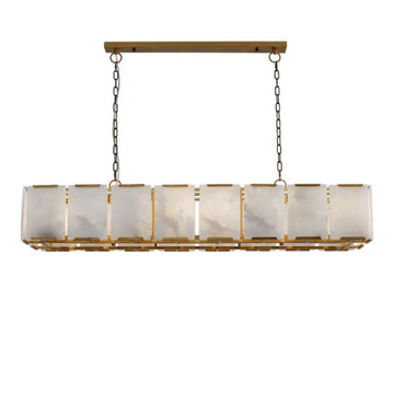 Daybreak Alabaster Rectangle Chandelier