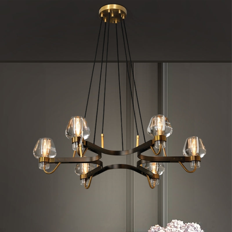 Brass,post-modern,industrial style, bulb, light luxury, 6 heads, glass, 8 heads,chandeliers, branch, pendants, lampmodern, living room. bedroom, dining room, light,