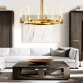 Cannele Glass Round Chandelier 72