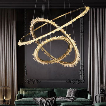 Savoy Rock Crystal Ring Chandelier