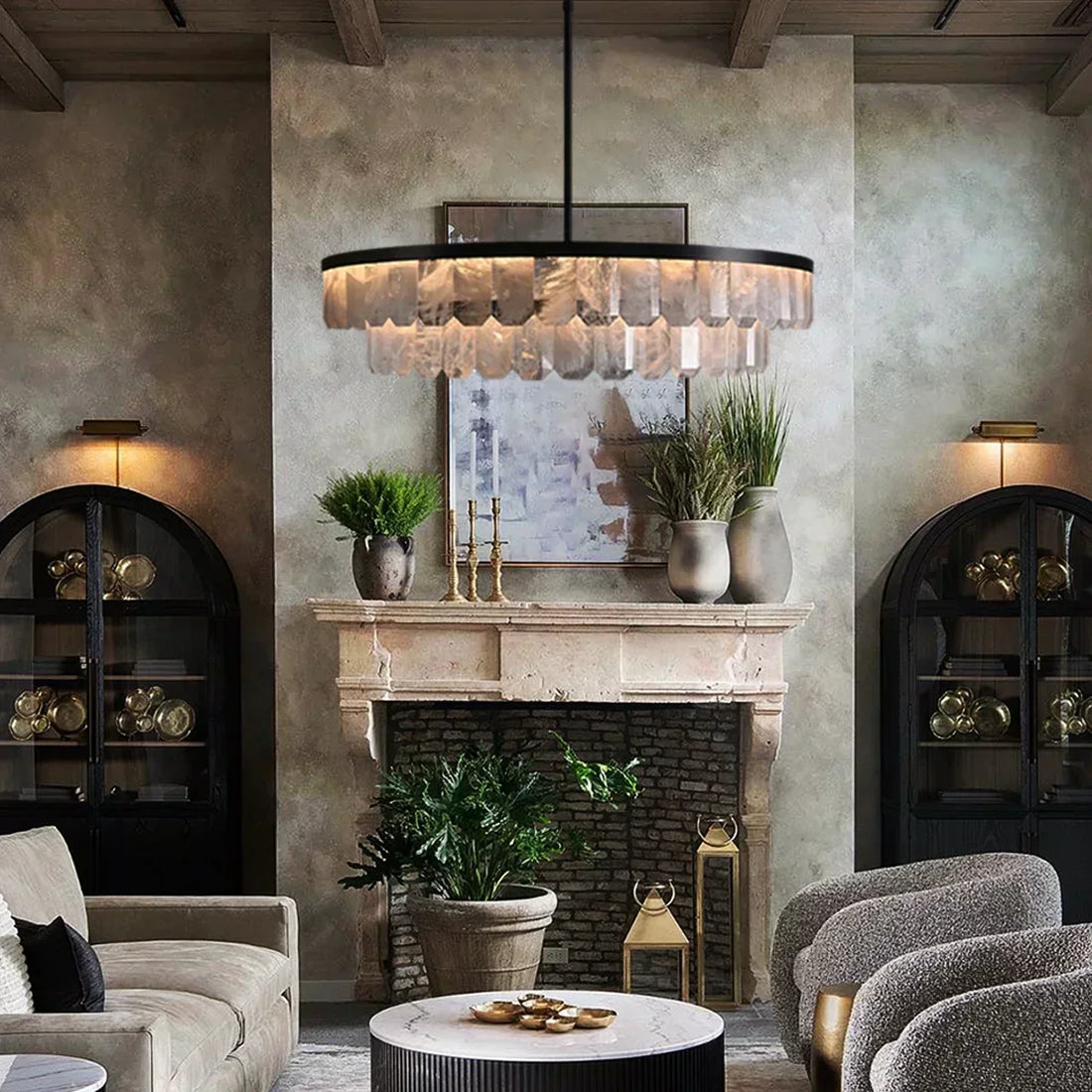 Rolande Crystal Round Chandelier