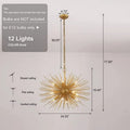 Starburst Chandelier 12-Light 24