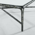 Hand-Forged Glass Rectangular Coffee Table - Lamp Modern
